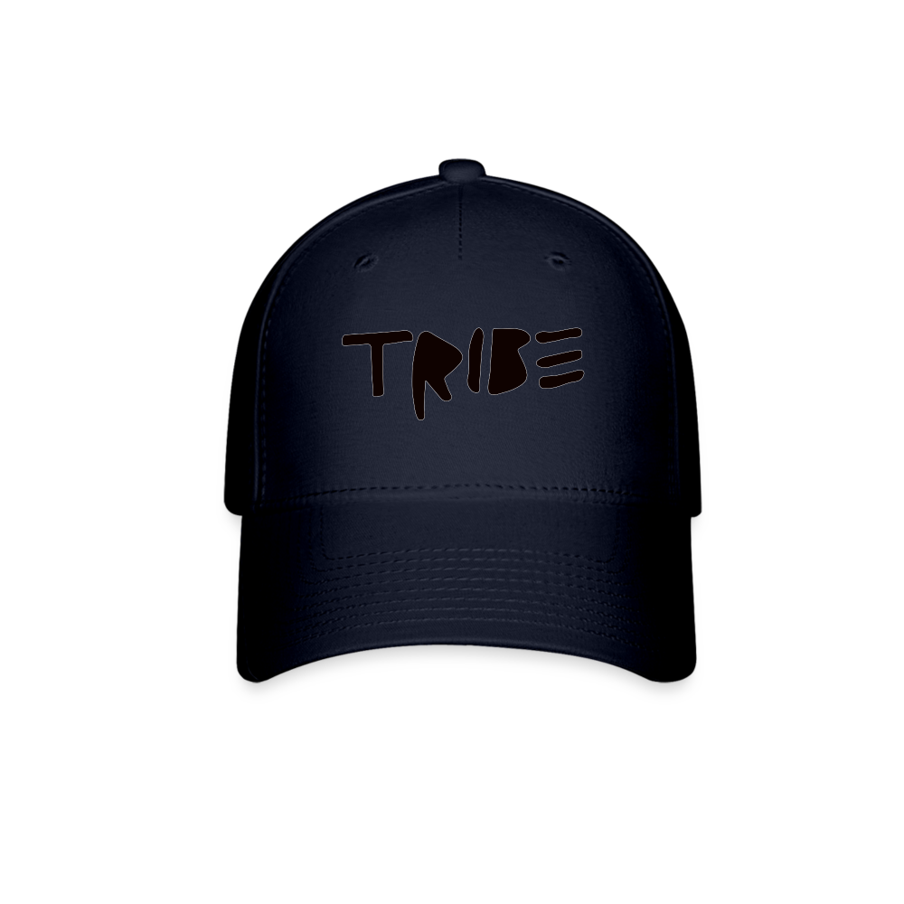 TRIBΞ Black Logo Baseball Cap with 1/1 TRIBΞ ON BACK - navy