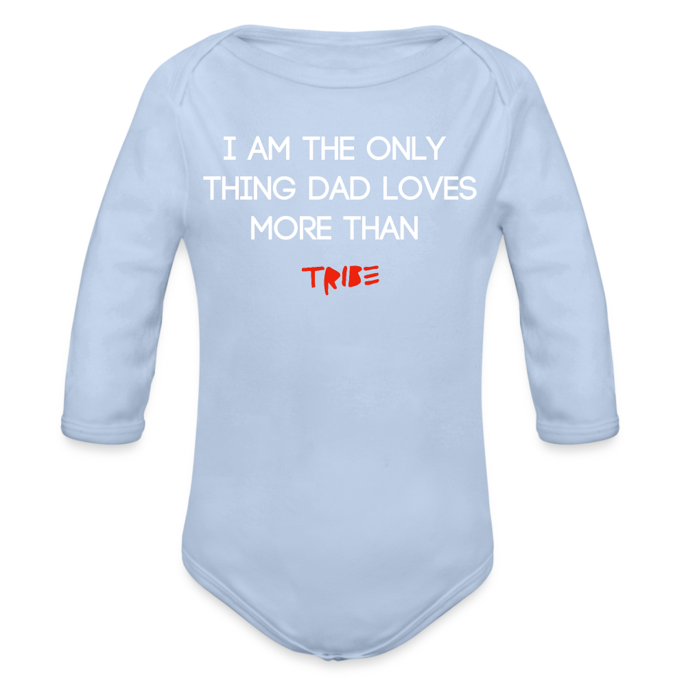 Organic Long Sleeve DEGEN Baby Bodysuit - sky