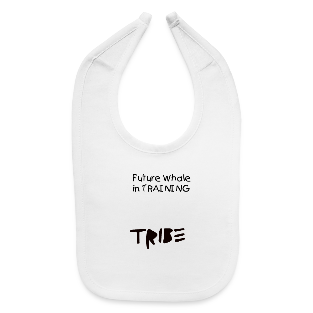 Future TRIBΞ Whale Baby Bib - white