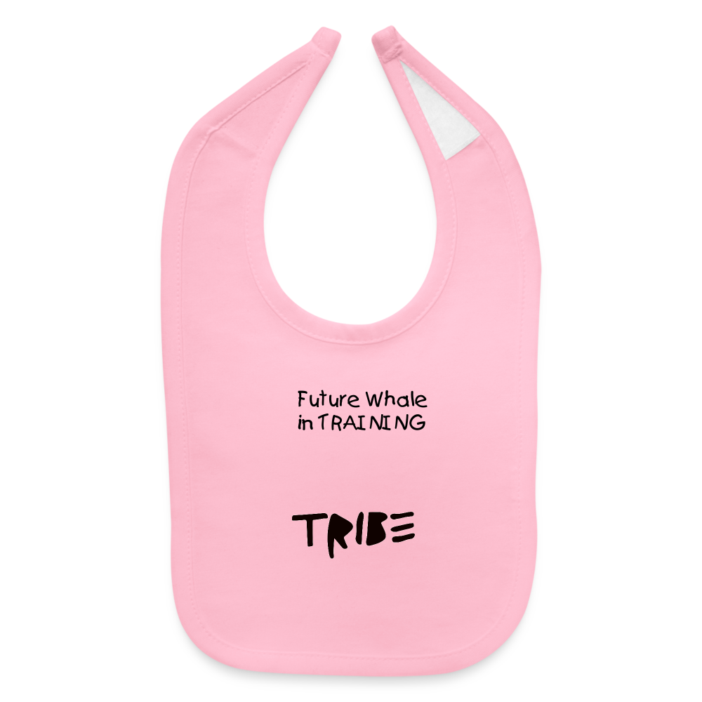 Future TRIBΞ Whale Baby Bib - light pink