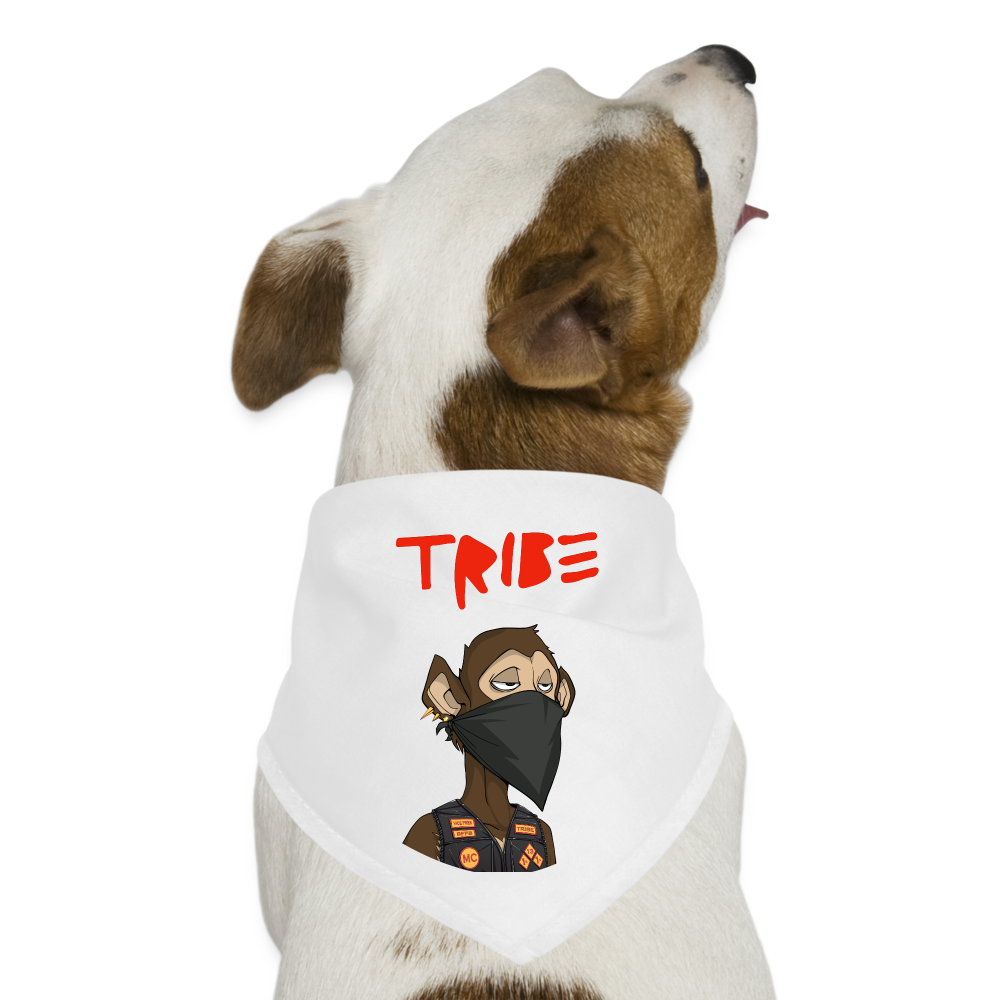 TRIBΞ Dog Bandana -CUSTOM - white